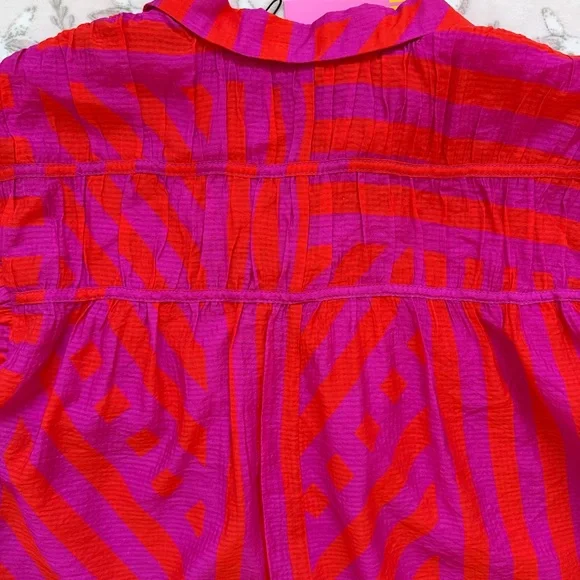 THML Red & Pink Geometric Dress NWT - Picture 3 of 4